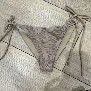 Beach Riot Tan Bikini Bottom Small